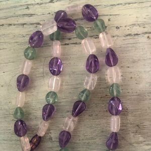 Purple beaded necklace